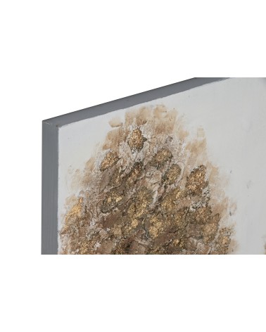 Set de 2 cuadro de arboles sobre lienzo marco de madera de 80x80 cm