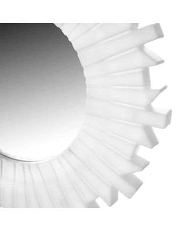 Set de 3 espejos sol de plástico blanco Ø 25 cm