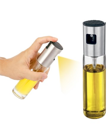 Aceitera de spray cristal antigoteo para mesa de cocina de 150 ml , aceitera con dispensador, accesorios freidora sin aceite