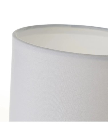 Lámpara mesita de noche de bola de cerámica gris de Ø 13x24cm