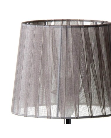 Lámpara de mesa de metal plateada de 17x32 cm