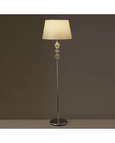 Lámpara de pie moderna blanca de metal para salón Fantasy