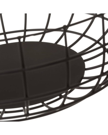 Frutero de mesa de metal negro moderno para cocina Factory