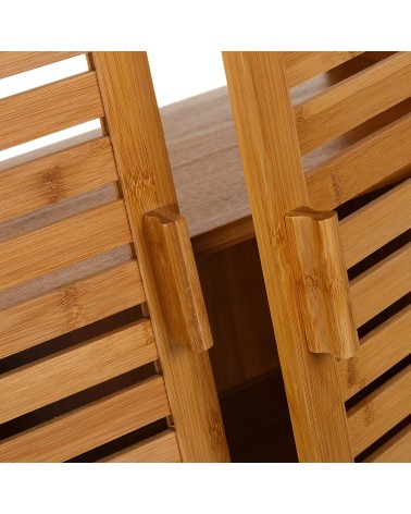 Mueble Bajo Lavabo Nórdico Marrón de Bambú para Cuarto de Baño Basic