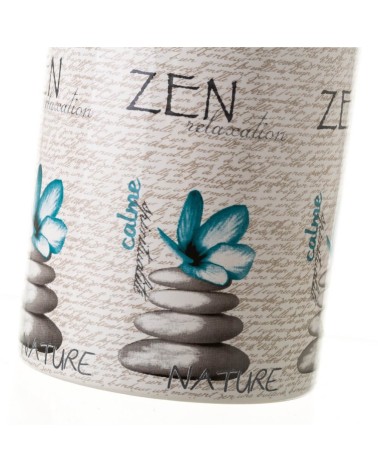 Escobillero Zen de cerámica Gris de Ø 10x32 cm