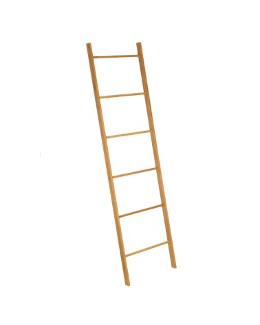Toallero escalera marrón bambú de 45x170 cm
