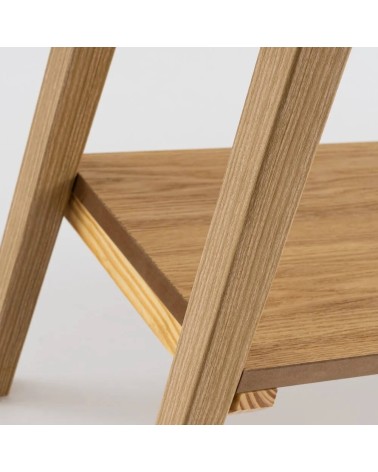 Consola mesa natural de madera MDF de 72x30x100 cm