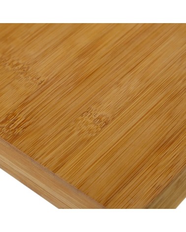 Tabla cortar bambú marrón de 28x28 cm