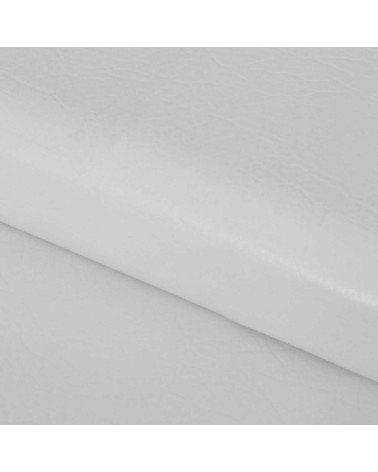 Púff plegable blanco de PU de 38x38x38 cm