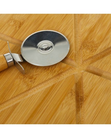 Tabla cortar bambú marrón de 38x32 cm