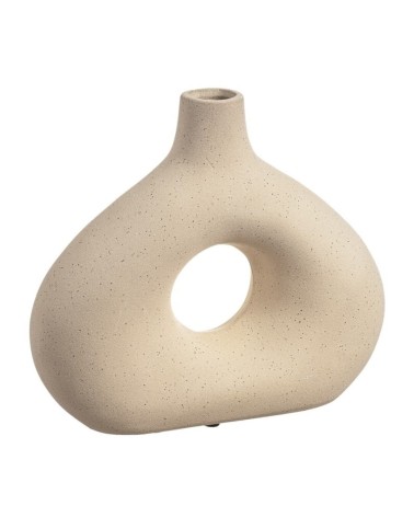 Jarrón de cerámica boho mate Abstra 23x20 cm
