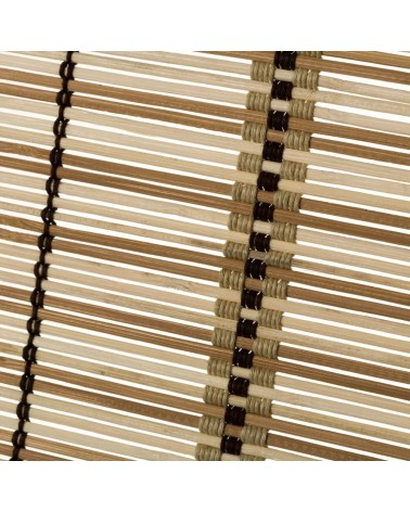 Estor enrollable beige de varillas de bambú de 120x180 cm