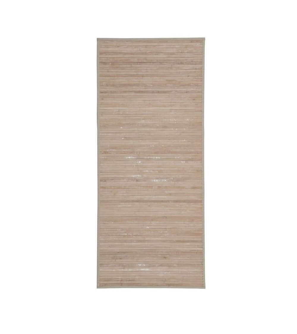 Alfombra de bambú antideslizante para salón dormitorio cocina baño pasillo  natural de 175x75 cm
