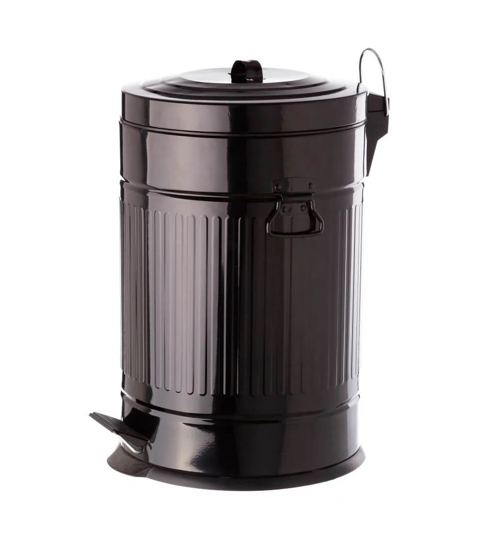 Cubo de basura de cocina de 8 galones de 30 litros con tapa, cubo de basura  de cocina para pedal de cocina, de acero inoxidable, papelera de – Yaxa  Colombia