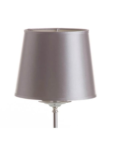 Lámpara de mesa de porcelana plateada de 45x22x22 cm