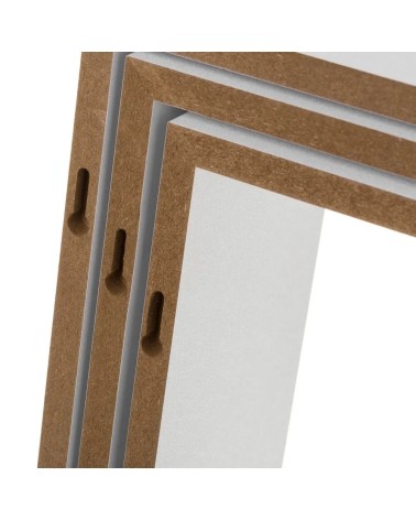 Set de 3 estantes cubo grandes de madera MDF blanco minimalista