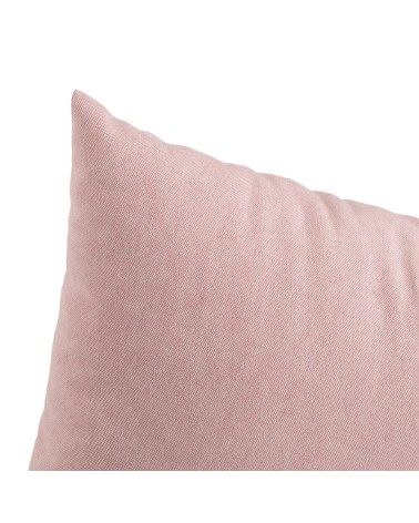 Conjunto de 5 cojines de rayas rosa de algodón natural de 45x45 cm con relleno
