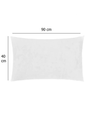 Almohada antiácaros individual blanca de microfibra de 90x40 cm para cama 90 y 180 cm