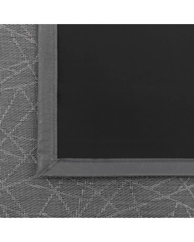 Alfombra vinílica de PVC pasillera para exterior gris de 75x175 cm