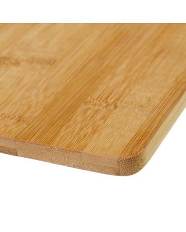 Tabla cortar bambú marrón para cocina de 38x20 cm