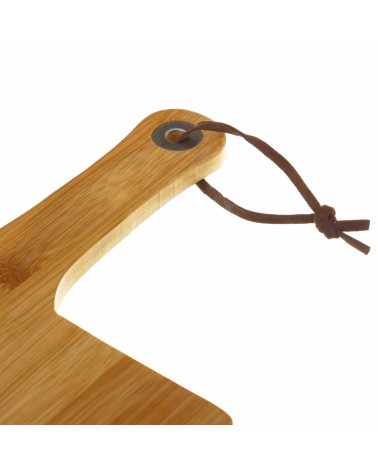 Tabla cortar bambú marrón para cocina de 45x25 cm