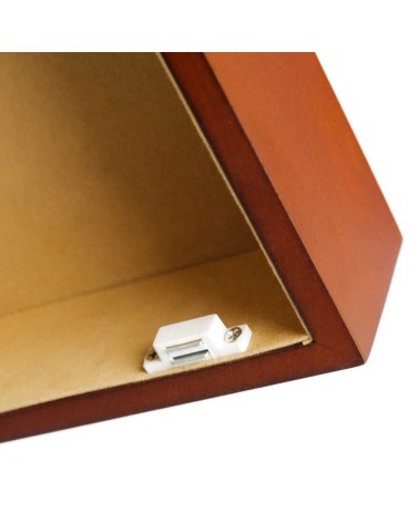 Cuelga llaves portafotos de 6 colgadores de madera marrón de 20x24 cm