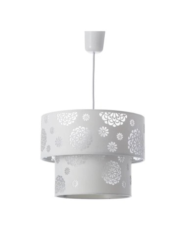 Lámpara de techo blanca de poliéster de Ø 30x23 cm