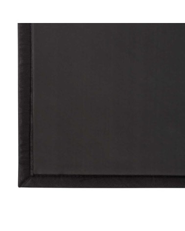 Alfombra de polipropileno pasillera para exterior negra de 175x75 cm