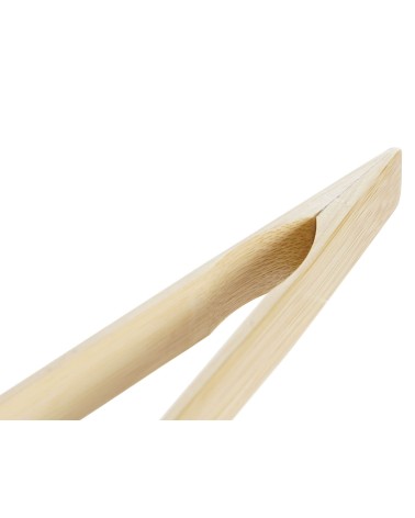 Pinza de bambu natural para cocina oriental 25x6x1,5 cm