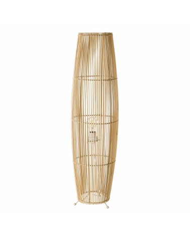 Lámpara de pie varillas de bambú natural de Ø 24x88 cm
