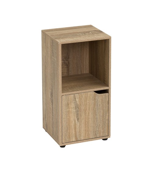 Mueble bajo lavabo pie de madera MDF blanco de 56x30x60 cm