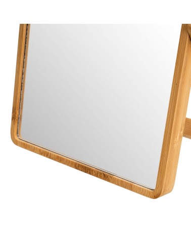 Espejo de tocador blanco de bambú marrón nórdico
