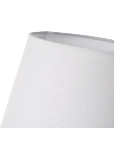 Lámpara de mesa con tulipa de cerámica gris de Ø 17x27 cm