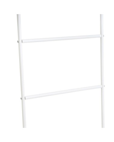 Toallero escalera metal blanco para cuarto de baño minimalista de 45x170 cm